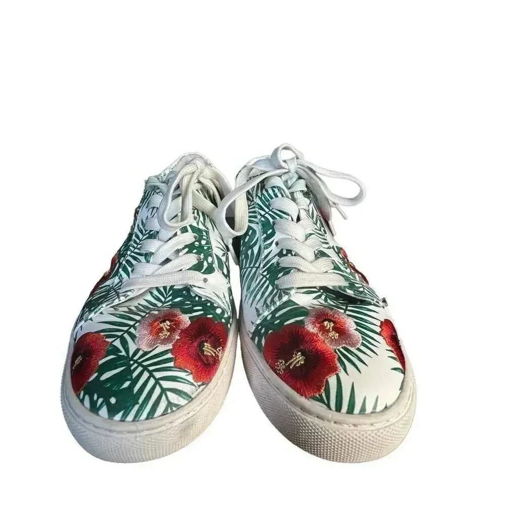 Kenneth Cole Kam Palm‎ Women's Green/Multi Sneakers Size 6.5